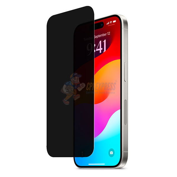 iPhone 15 / 15 Pro Tempered Glass (Privacy Series)