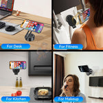 Warrior Autogrip 360° Rotating USB-C Charging Magnetic Phone Holder - Black