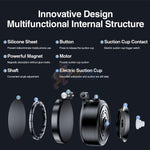 Warrior Autogrip 360° Rotating USB-C Charging Magnetic Phone Holder - Black