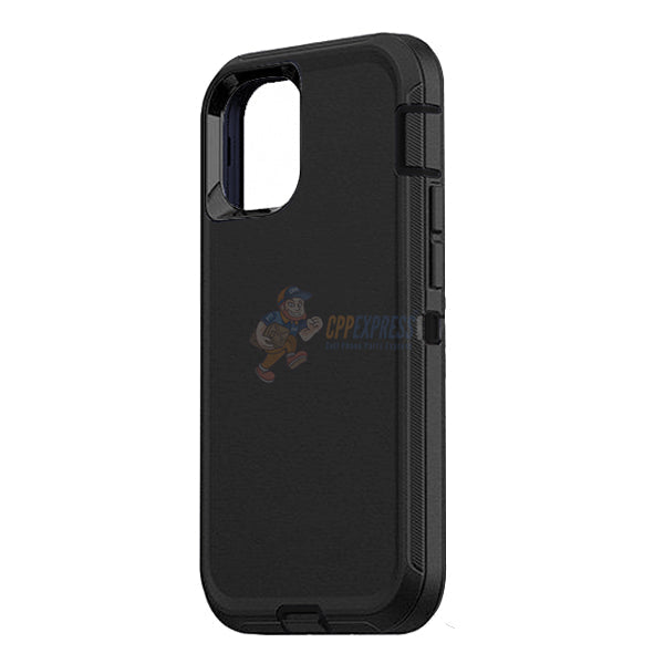 iPhone 12 / iPhone 12 Pro 6.1" Shockproof Defender Case Cover - Black