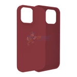 iPhone 13 Pro Max Slim Soft Silicone ShockProof Protective Case Cover - Burgandy