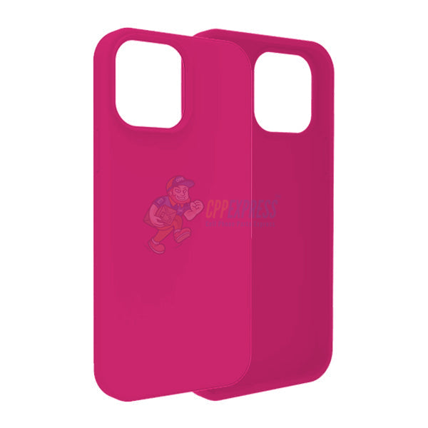 iPhone 13 Pro Max Slim Soft Silicone ShockProof Protective Case Cover - Hot Pink