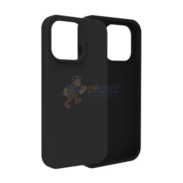 iPhone 13 Pro Slim Soft Silicone Protective ShockProof Case Cover - Black