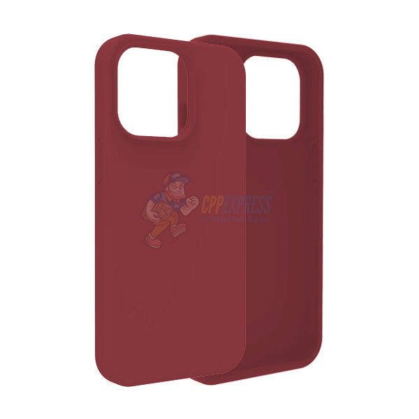 iPhone 13 Pro Slim Soft Silicone Protective ShockProof Case Cover - Burgandy