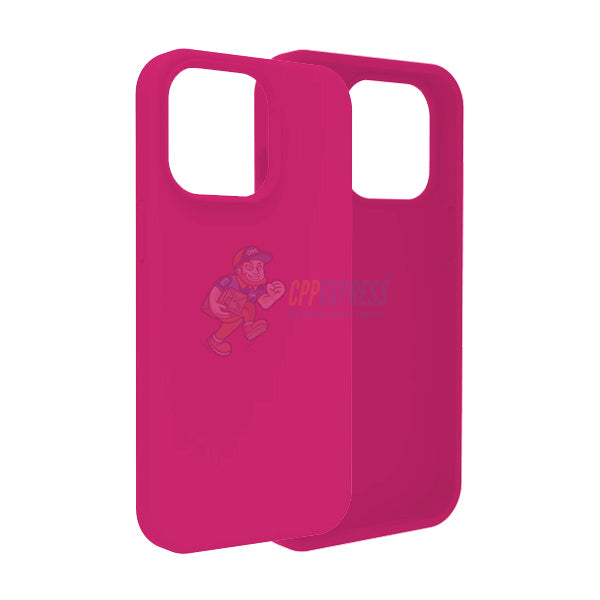iPhone 13 Pro Slim Soft Silicone Protective ShockProof Case Cover - Hot Pink