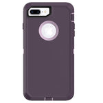 iPhone 7 Plus / iPhone 8 Plus Shockproof Defender Case Cover - Purple