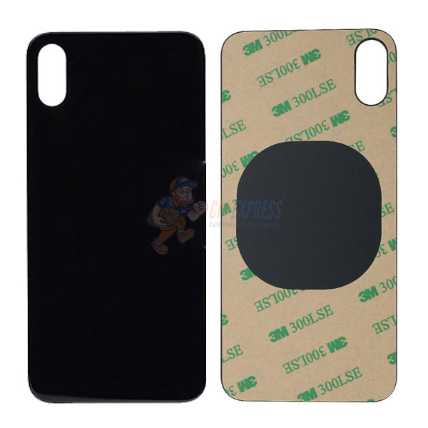 iPhone X Glass Back Door - Perfect Fit Premium Back Glass - Black