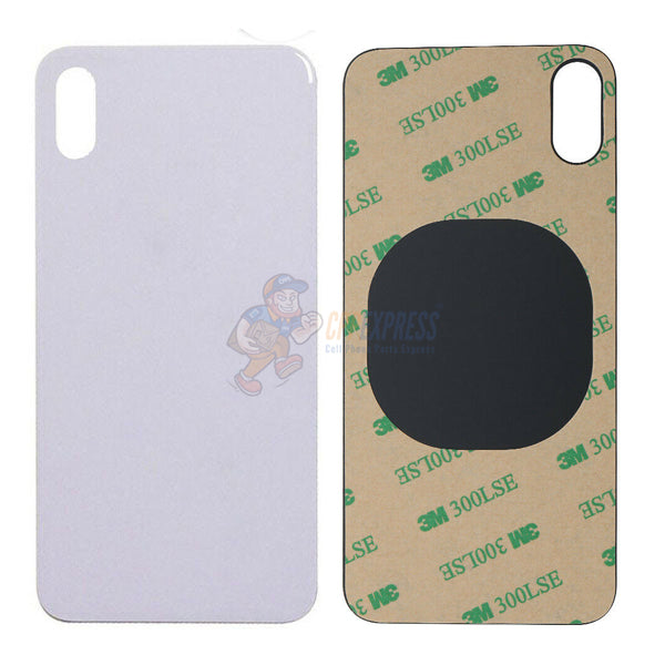 iPhone X Glass Back Door Perfect Fit Premium Back Glass - White