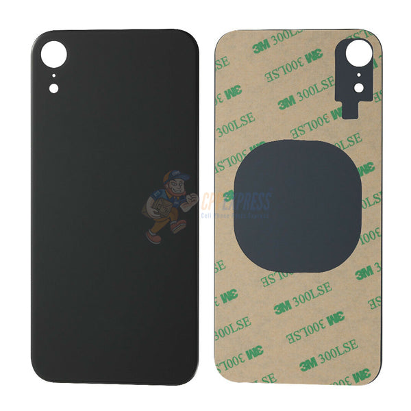 iPhone XR Glass Back Door - Perfect Fit Premium Back Glass - Black