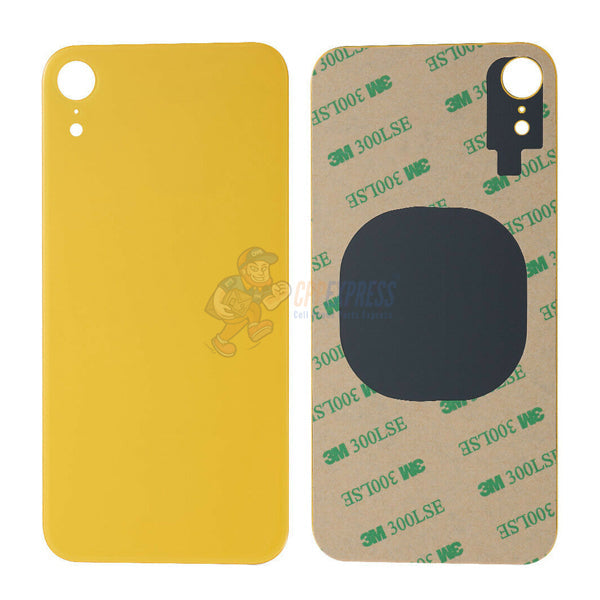 iPhone XR Glass Back Door - Perfect Fit Premium Back Glass - Yellow