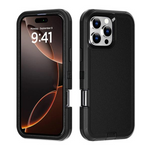 iPhone 16 Pro Max Heavy Duty Shockproof Rugged Protective Defender Case Cover