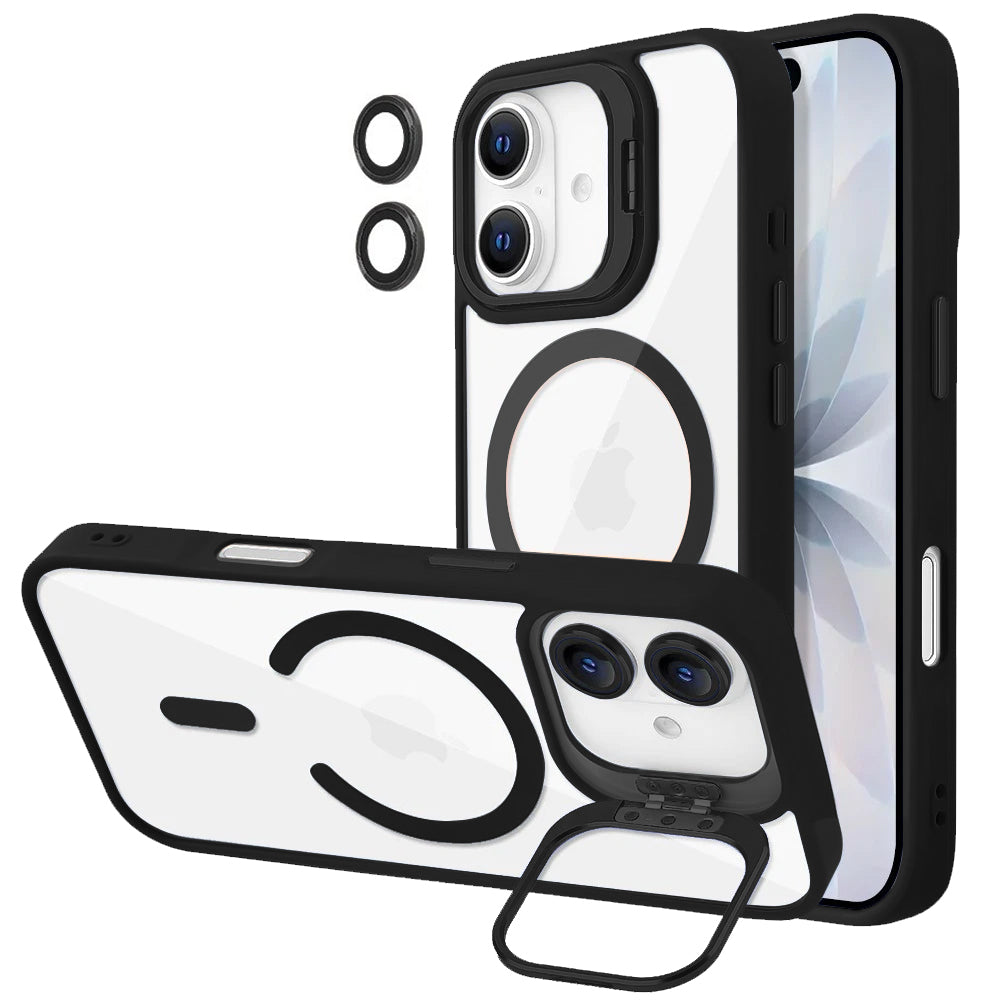 iPhone 17 MagSafe Case With Back Camera Stand Protective ShockProof Cover
