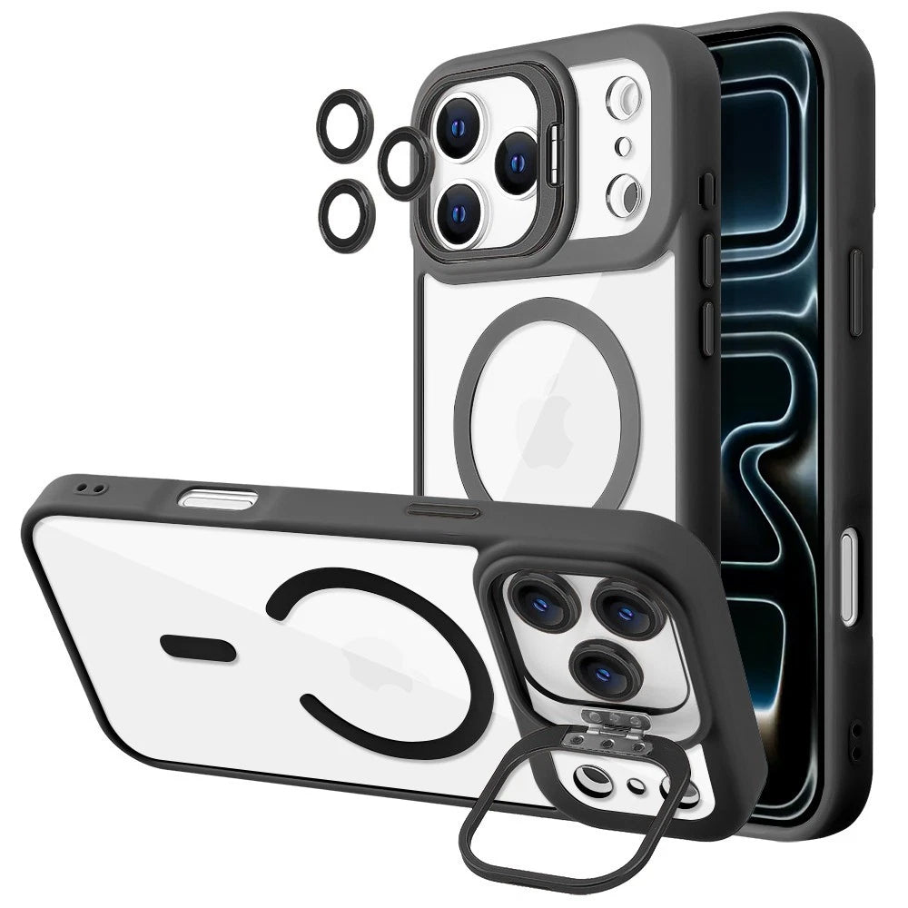iPhone 17 Pro MagSafe Case With Back Camera Stand Protective ShockProof Cover