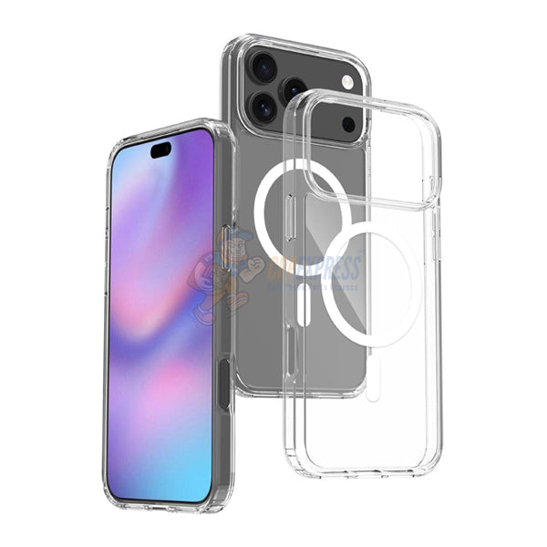 iPhone 17 Pro Max Magsafe Silicone Protective ShockProof Case Cover - Clear