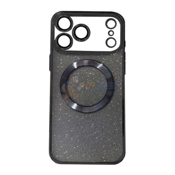 iPhone 17 Pro ShockProof 2 In 1 Glitter Magsafe Protective Case Cover