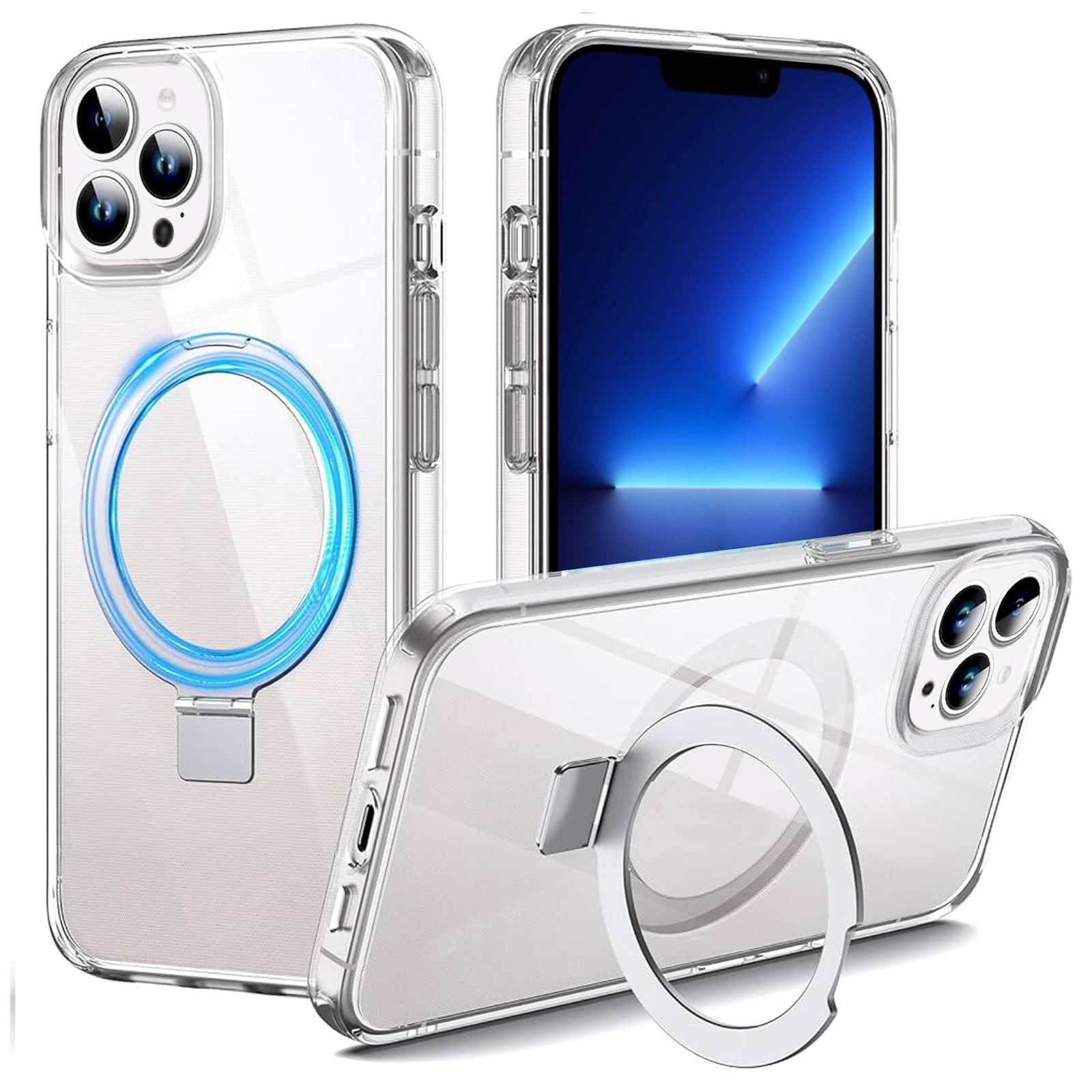 iPhone 14 Pro Shockproof Magnetic Case With Stand Holder
