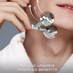 SLF 3D Beauty Face Facial Care Massage Roller Silver