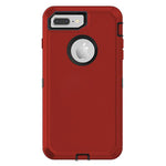 iPhone 7 Plus / iPhone 8 Plus Shockproof Defender Case - Red
