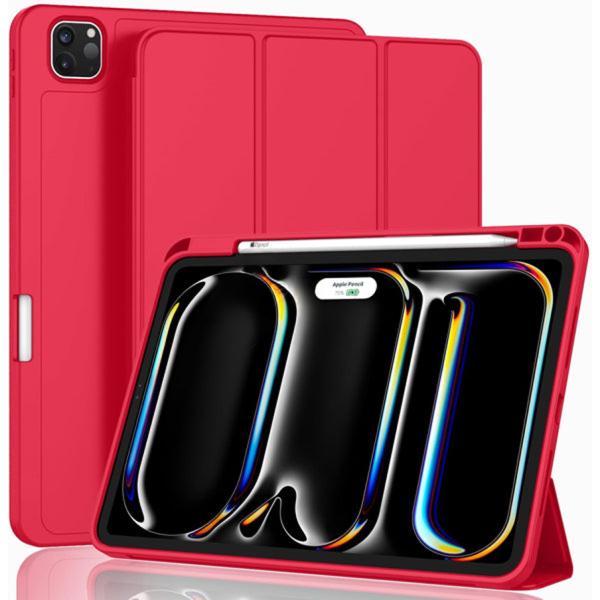 iPad Pro 11 (2024) Silicone case with Pencil Support - Red